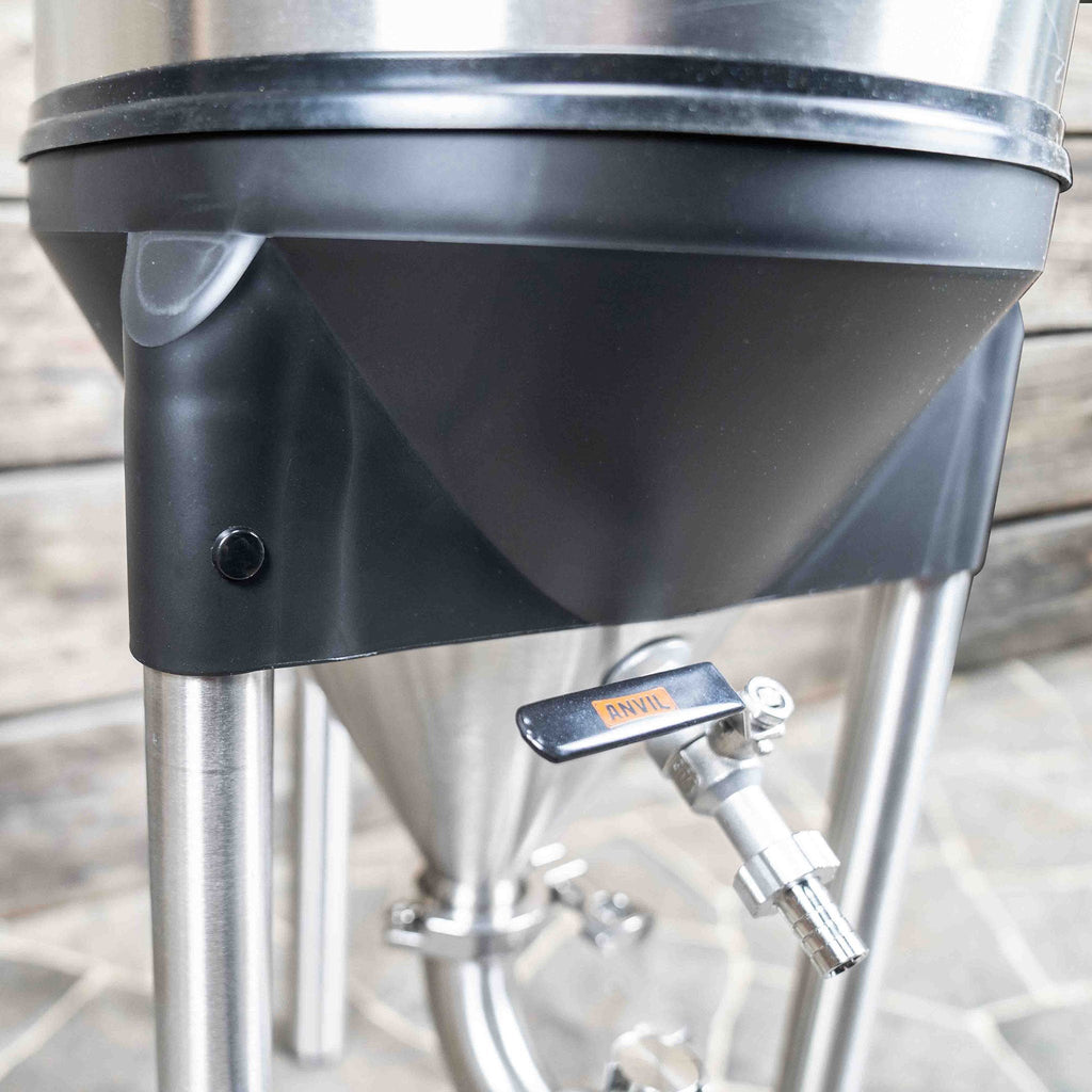 Close up of Anvil Crucible Fermentor sample valve