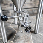 Close up of Anvil Crucible Fermentor dump valve