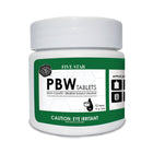 Bottle of 10 gram PBW tablets 12 count.