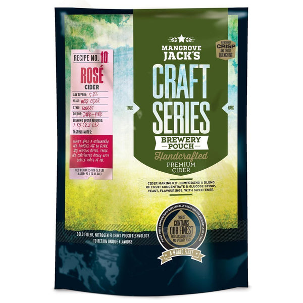 Craft Hard Rose Cider Recipe Kit Mangrove Jack's