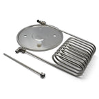 Close up of cooling lid items