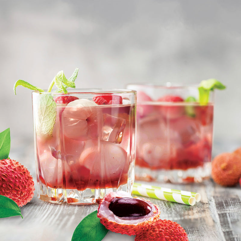 Lychee Raspberry Smash Cocktail