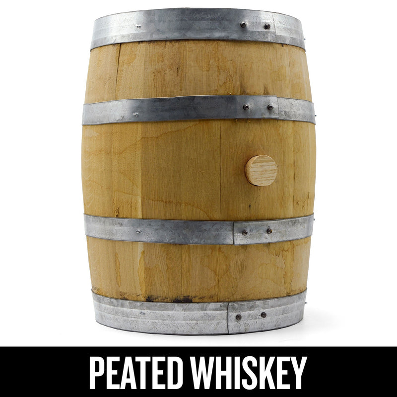 5 Gallon Used Peated Whiskey Barrel