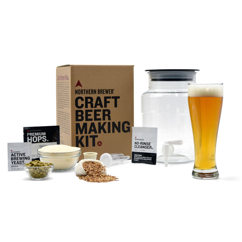 Beir Hall Blonde Wheat Beer Making Kit & all of its contents