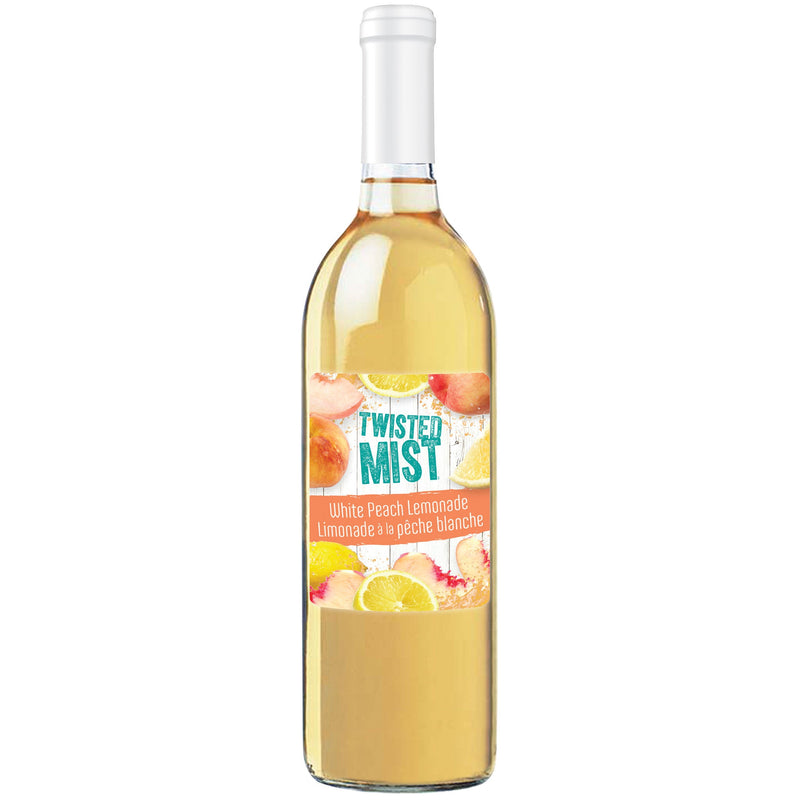 Bottle of White Peach Lemonade Wine Cocktail Recipe Kit
