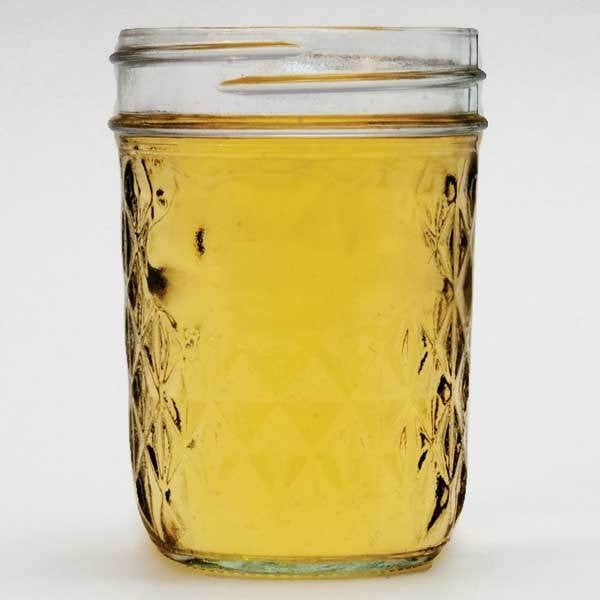 Jar filled with NB artisanal standard dry mead