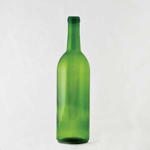 750 ml Emerald Green Claret Bordeaux Bottle