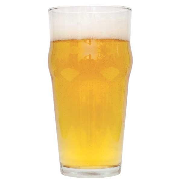 Irish Blonde homebrew in a glass