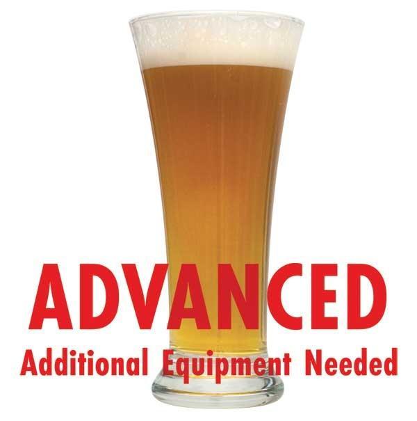 Ginger Snap Saison homebrew with an All-Grain caution in red text: "Advanced, additional equipment needed"