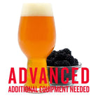 Blackberry Milkshake IPA All Grain Recipe Kit with advanced additional equipment needed warning text.