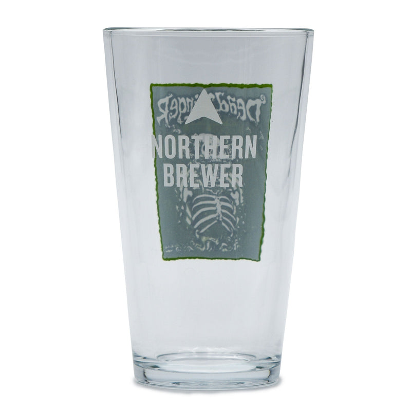 Northern Brewer logo on backside of Dead Ringer Pint Glass