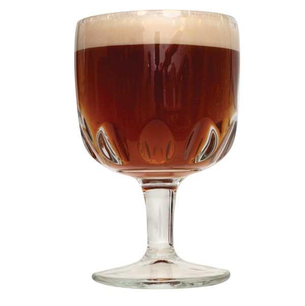 Belgian Dubbel homebrew in a glass