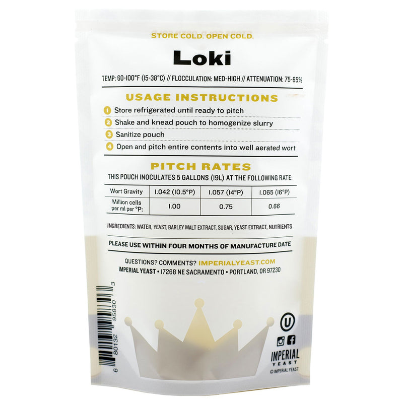 imperial norwegian ale loki kveik liquid yeast pack