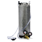 Reconditioned Single Ball Lock Corny Keg hooked up to a regulator