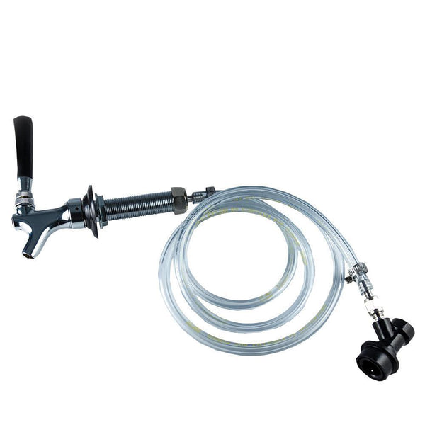 Draft Brewer® Cold Crash Keezer Faucet kit, with tubing attached