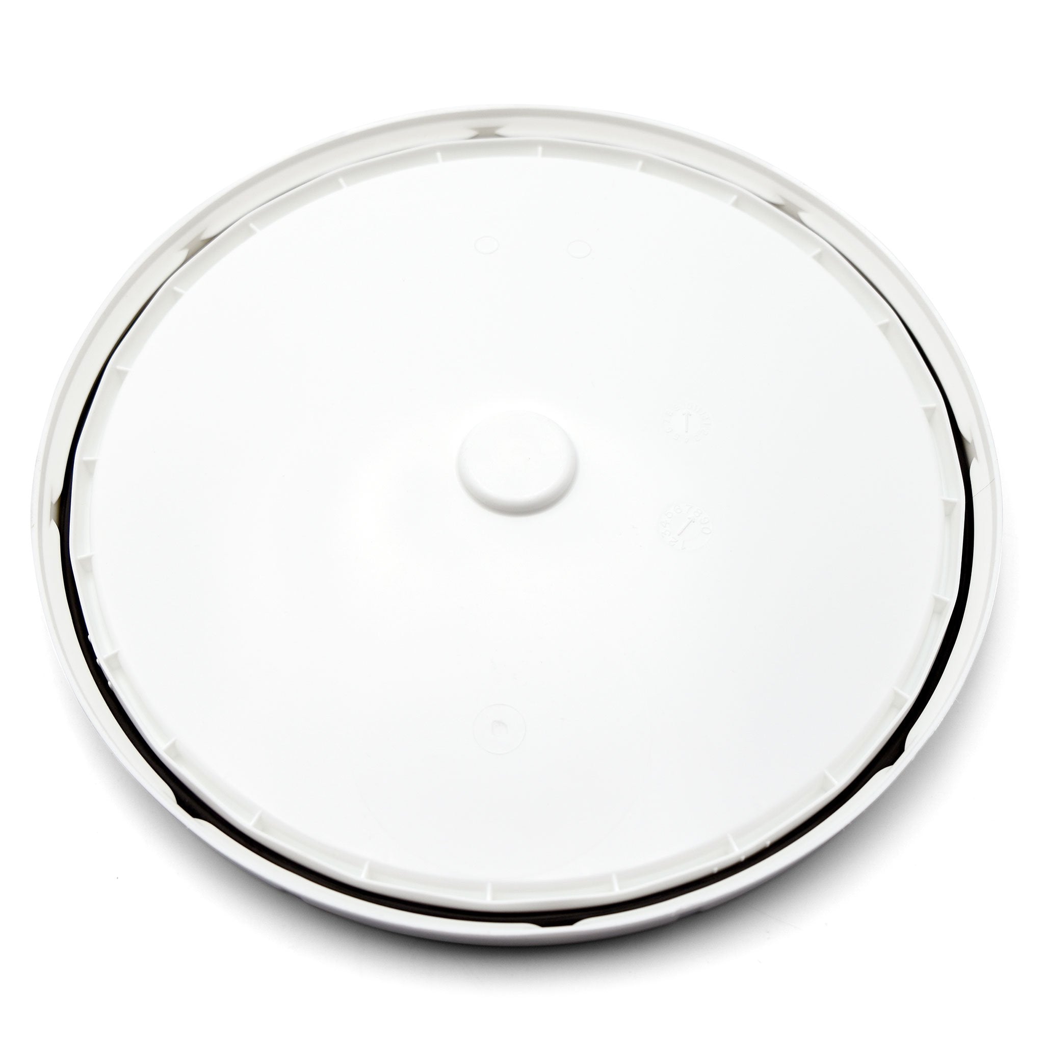 Undrilled Plastic Lid's underside