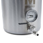 Megapot Brew Kettle With Ball Valve and Thermometer
