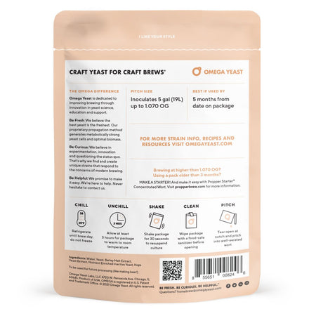 Omega Yeast OYL-029 Belgian Wheat Back