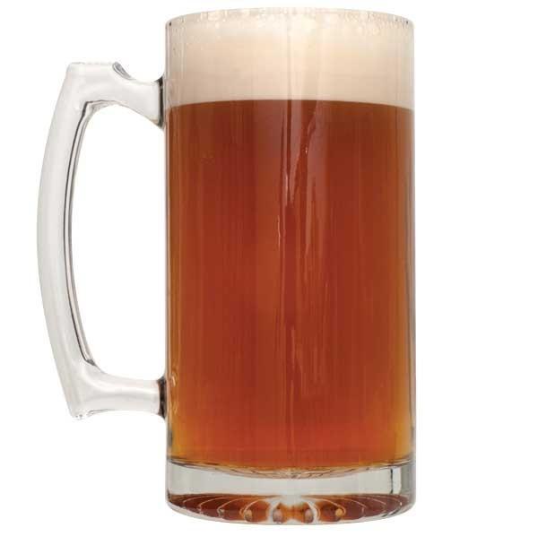 German Alt homebrew in a tall mug