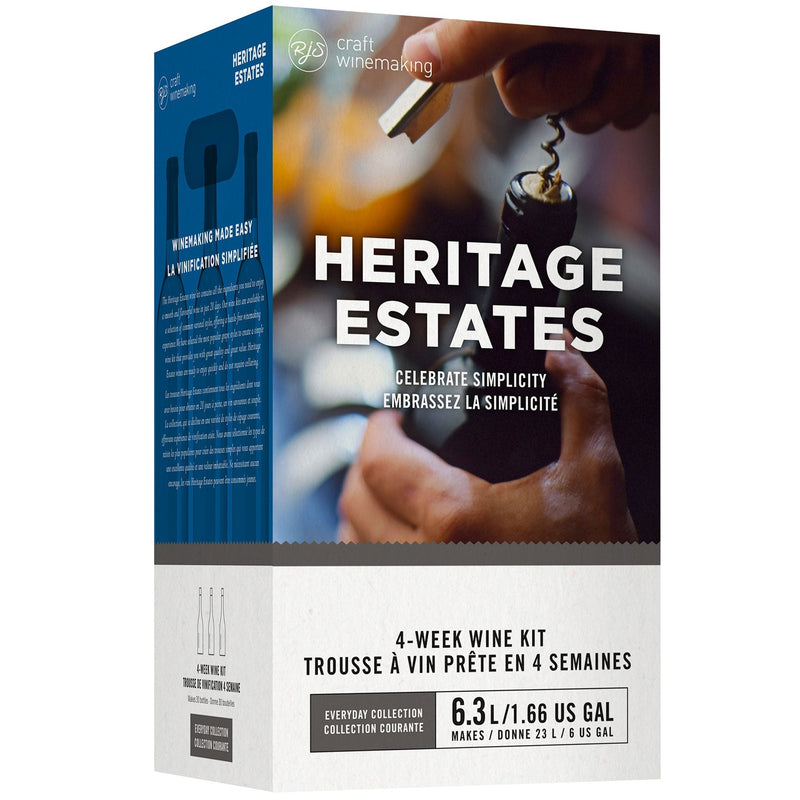 Box of RJS Heritage Estates Sauvignon Blanc  Wine Kit