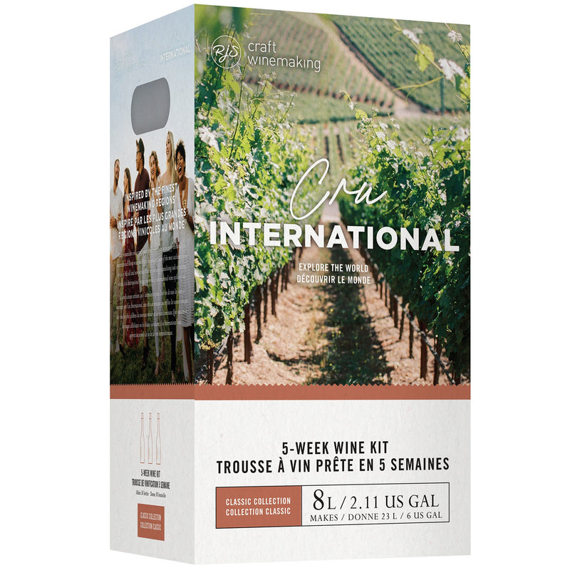 BC Pinot Noir Wine Kit - RJS Cru International front side of the box