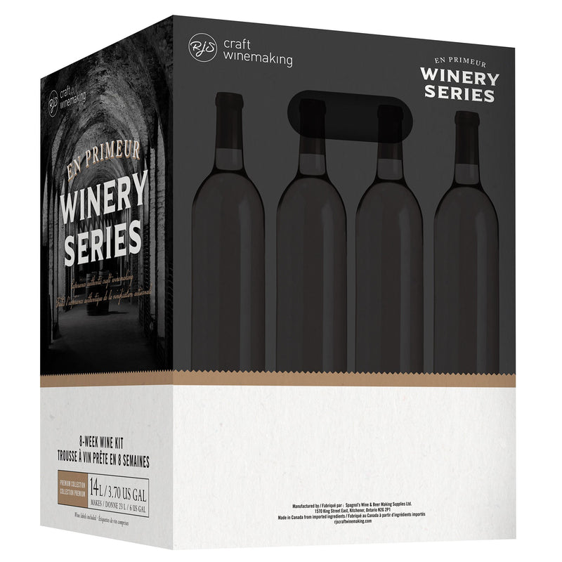 Winemakers Trio Red Wine Kit - RJS En Primeur Winery Series right side of box