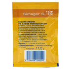 saflager s-189 yeast back