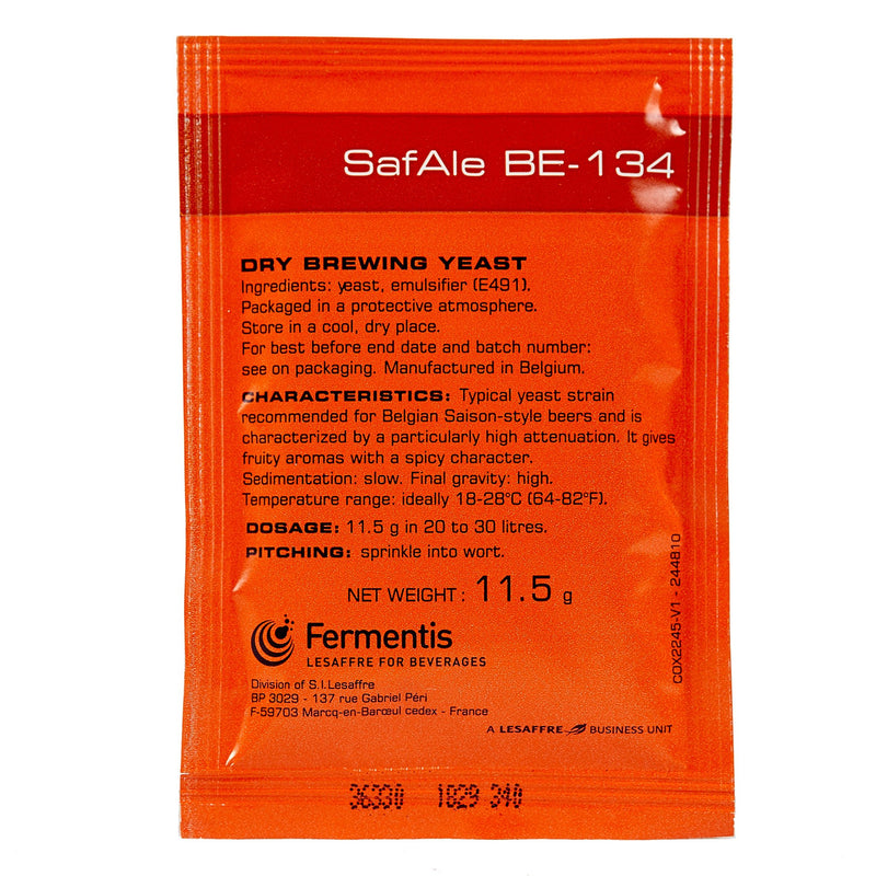 safale be-134 yeast sachet