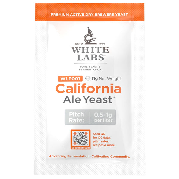 Packet of White Labs WLP001 Dry Yeast