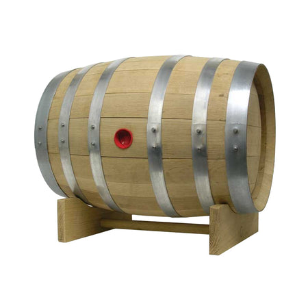 Barrel Cradle for 10 Gallon Barrel Mill Barrel with Barrel Displayed