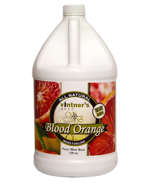 128-ounce jug of Vintner's Best Blood Orange Fruit Wine Base