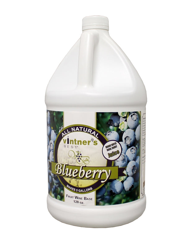 128-ounce jug of Vinter's Best Blueberry Fruit Wine Base