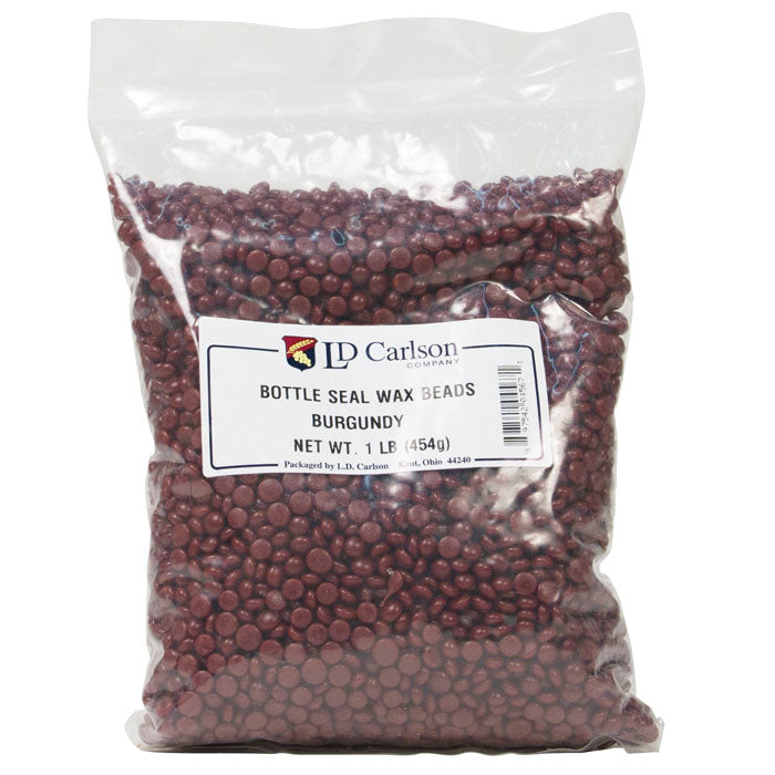 Burgundry bottle seal wax beads