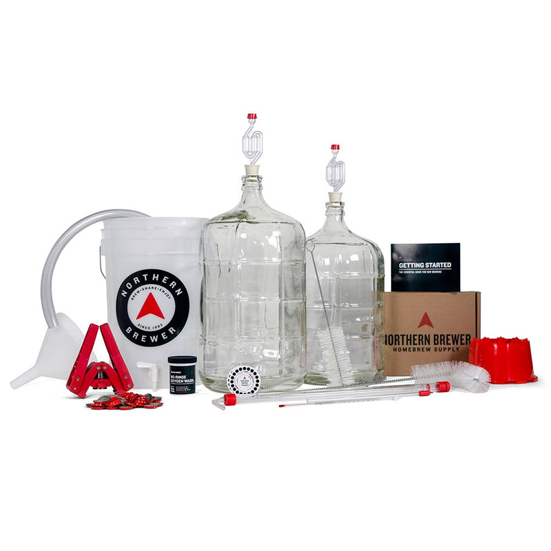 Beer Making Kit (w/ Brew Pot, Faucet, Thermometer, & More)
