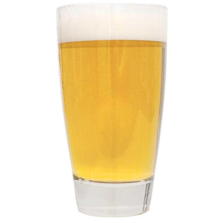 Lefse Blonde homebrew in a glass
