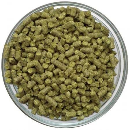 Zappa Hop Pellets in a display bowl