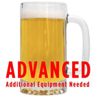American Wheat homebrew in a glass with an All Grain warning: 