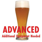 Bavarian Hefeweizen homebrew in a glass with an All Grain warning: 