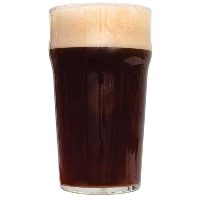 Dry Irish homebrew in a glass