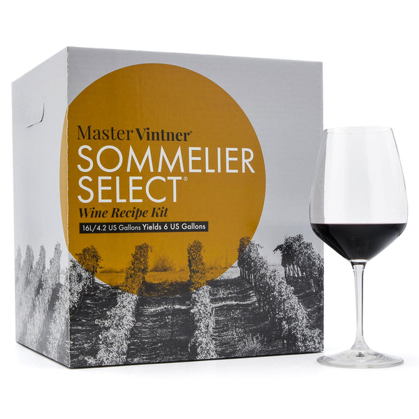 Chilean Malbec Wine Kit - Master Vintner® Sommelier Select® with glass
