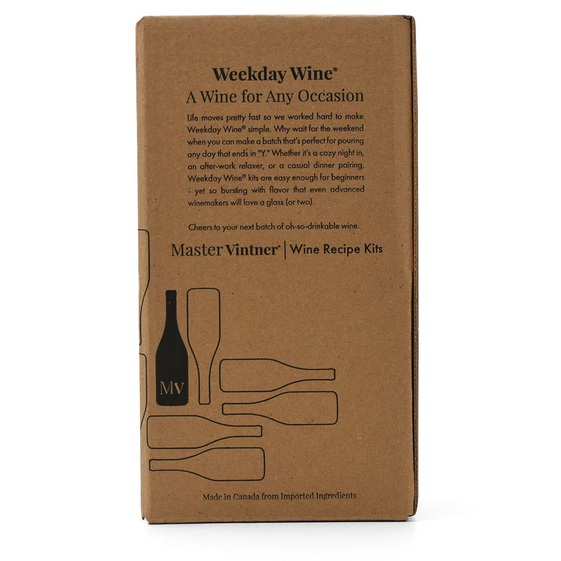 Master Vintner® Weekday Wine® Merlot Wine Kit Box