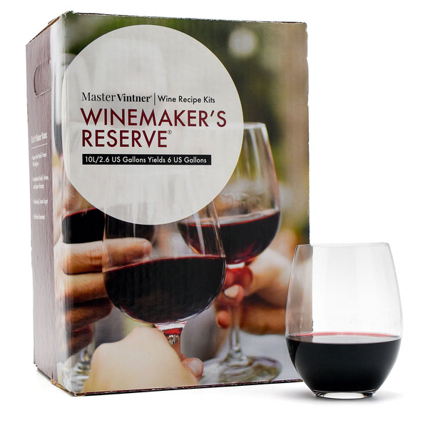 Italian Sangiovese Wine Kit - Master Vintner® Winemaker's Reserve® with glass