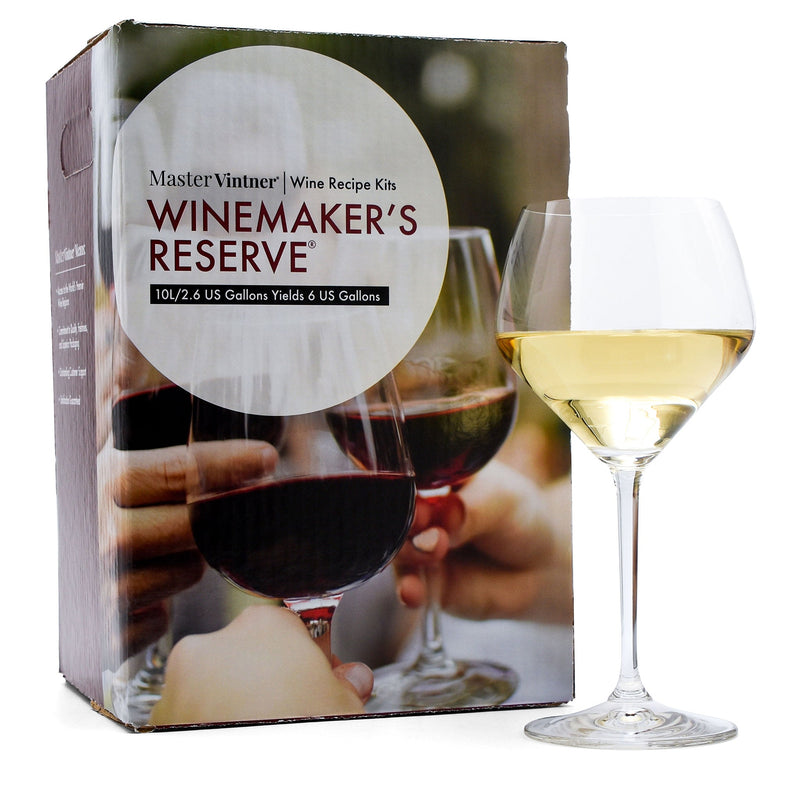 Chardonnay Wine Kit - Master Vintner® Winemaker's Reserve® with glass