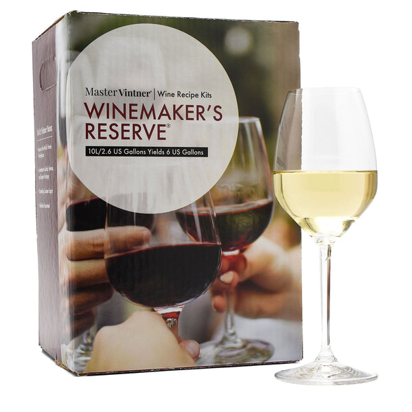 Italian Pinot Grigio Wine Kit - Master Vintner® Winemaker's Reserve® with glass