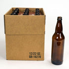 22 oz. Bomber Beer Bottles  - Amber Glass - Case of 12