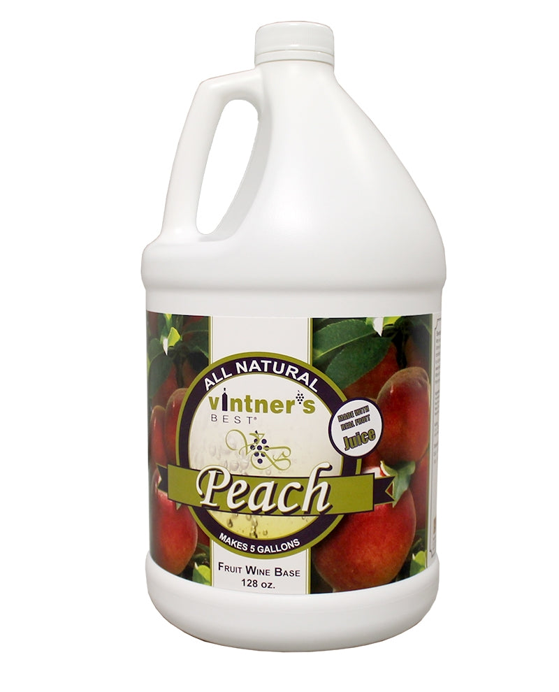 128-ounce jug of Vintner's Best® Peach Fruit Wine Base