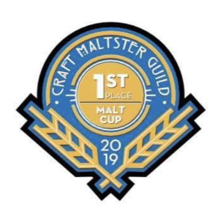 1st Place Pale Malt - Craft Maltsters Guild Malt Cup Award 2019