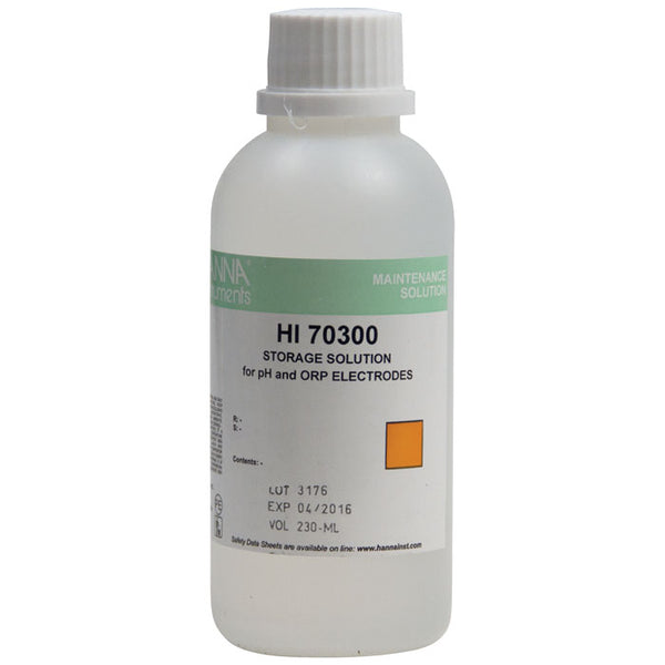 230-milliliter container of Storage Solution for pH Meters