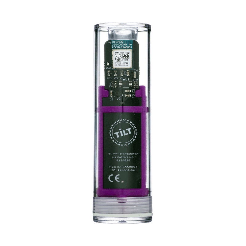 Purple Tilt Digital Hydrometer and Thermometer