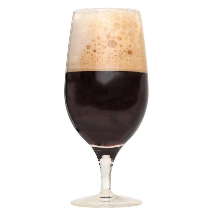 Brunch stout in a tall class